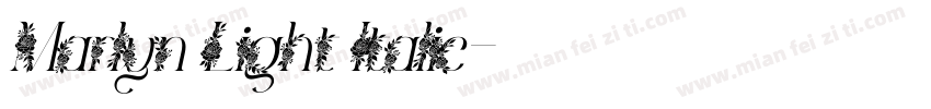 Marlyn Light Italic字体转换